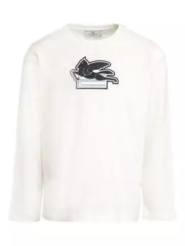 ETRO KIDS футболка с длинным рукавом, белый