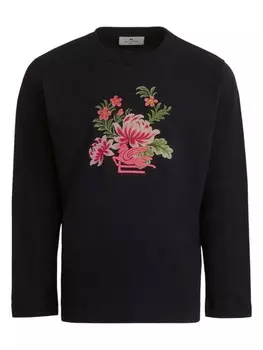 ETRO KIDS футболка с длинным рукавом, черный