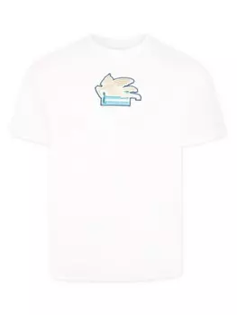 ETRO KIDS футболка с логотипом Pegaso, белый