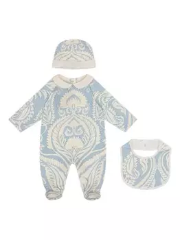 ETRO KIDS пижама с принтом пейсли, синий
