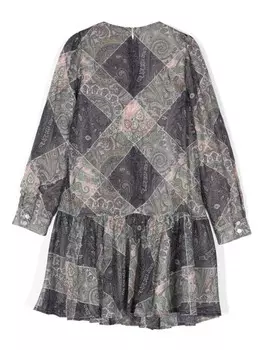 ETRO KIDS платье с принтом пейсли, черный