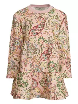 ETRO KIDS платье с принтом пейсли, розовый