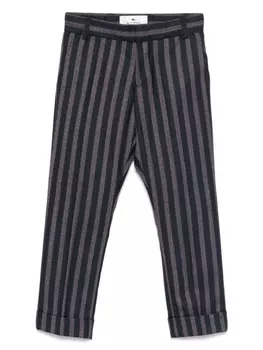 ETRO KIDS полосатые брюки, синий