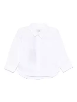 ETRO KIDS рубашка с вышитым логотипом, белый