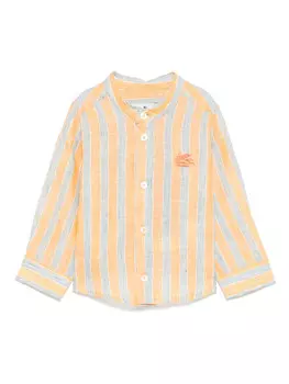 ETRO KIDS рубашка в полоску, желтый