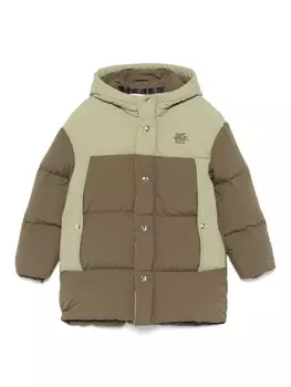 ETRO KIDS стеганое пальто, зеленый