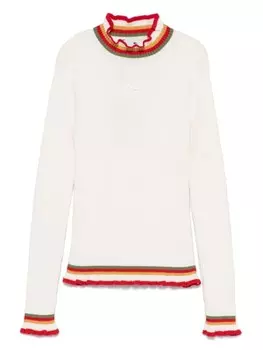 ETRO KIDS свитер с вышивкой Pegaso, белый