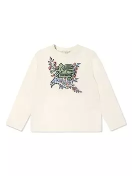 ETRO KIDS толстовка с мотивом Пегаса, нейтральный цвет