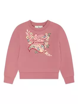 ETRO KIDS толстовка с мотивом Пегаса, розовый