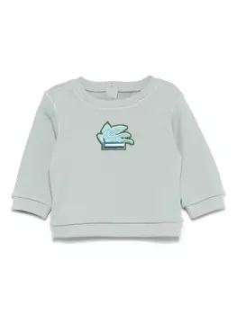 ETRO KIDS толстовка с мотивом Pegaso, зеленый