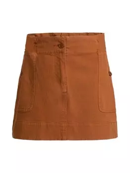 ETRO KIDS юбка карго с вышивкой Pegaso, коричневый