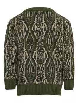 ETRO KIDS жаккардовый джемпер, зеленый