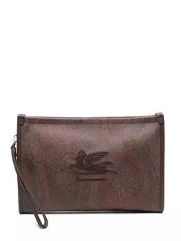 ETRO клатч Essential, коричневый