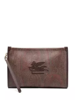 ETRO клатч Essential, коричневый