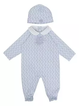 Etro комплект из двух комбинезонов с принтом Paisley, синий