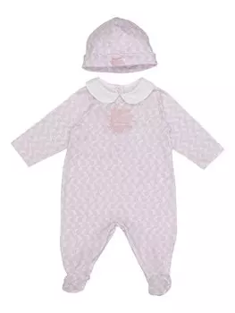 Etro комплект из двух комбинезонов с принтом Paisley, розовый