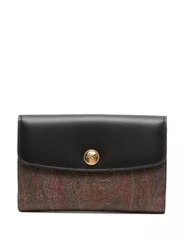 ETRO кошелек Essential с принтом пейсли, черный