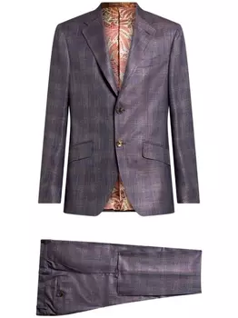 ETRO костюм с переливчатым эффектом, фиолетовый