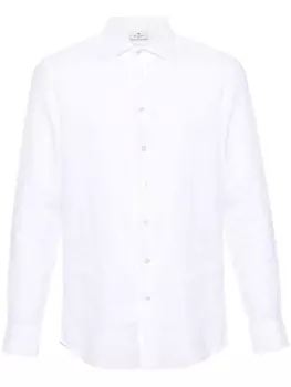 ETRO льняная рубашка Pegaso, белый