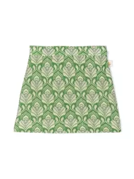 Etro махровая юбка мини, зеленый