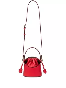 ETRO маленькая кожаная сумка-ведро Saturno, красный