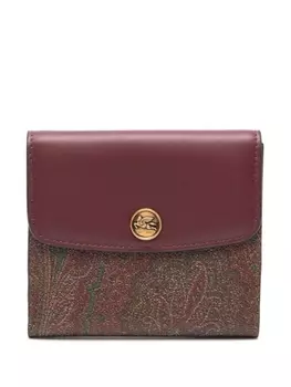 ETRO маленький кошелек Essential с принтом пейсли, коричневый