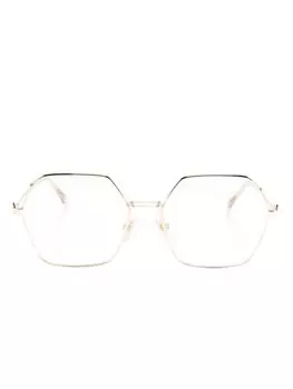 ETRO очки в геометричной оправе, розовый