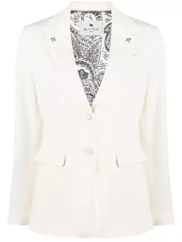 ETRO однобортный блейзер, нейтральный цвет