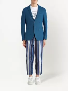 ETRO однобортный пиджак, синий