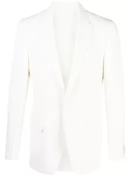 ETRO однобортный пиджак строгого кроя, серый