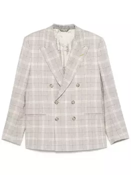 ETRO пиджак в клетку, нейтральный