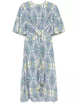 ETRO платье миди с принтом, нейтральный