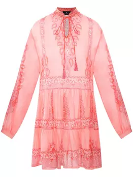 ETRO платье мини с принтом пейсли, красный