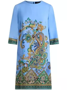ETRO платье с принтом пейсли, синий
