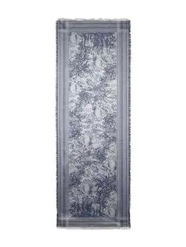 ETRO платок с абстрактным принтом, синий