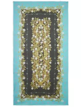 ETRO платок с цветочным принтом, синий