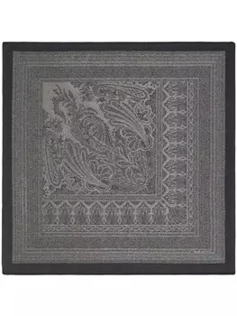 ETRO платок с принтом пейсли, черный