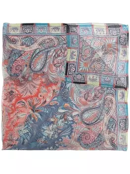ETRO платок с принтом пейсли, синий