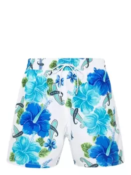 ETRO плавки-шорты с принтом пейсли, синий