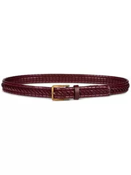 ETRO плетеный ремень, коричневый