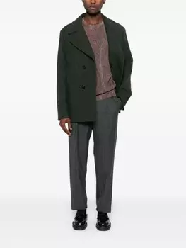 ETRO плиссированные брюки в полоску, серый