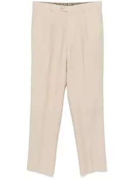 ETRO плиссированные шерстяные брюки, нейтральный цвет