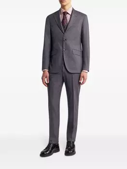 ETRO полосатая рубашка из хлопка с жаккардовым принтом, красный