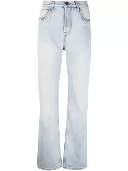 ETRO прямые джинсы с тисненым логотипом, синий