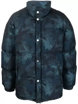 ETRO пуховик Pegaflying, синий