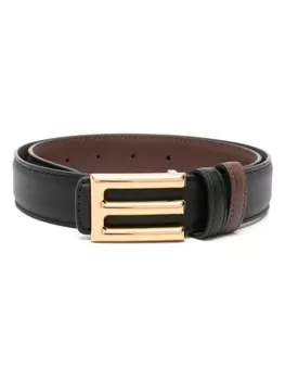 ETRO ремень с пряжкой-логотипом, черный