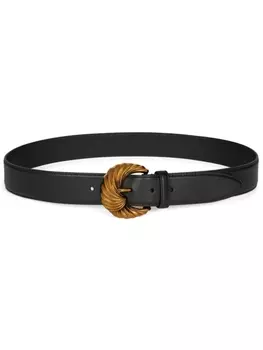 ETRO ремень с тисненой пряжкой, черный