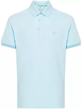 ETRO рубашка поло с декором Pegaso, синий