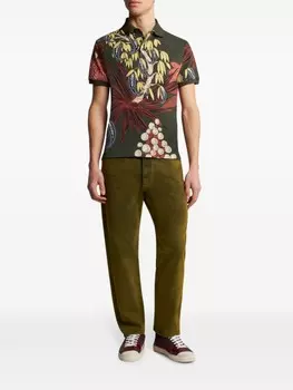 ETRO рубашка поло с принтом, зеленый