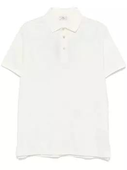 ETRO рубашка поло с узором пейсли, белый